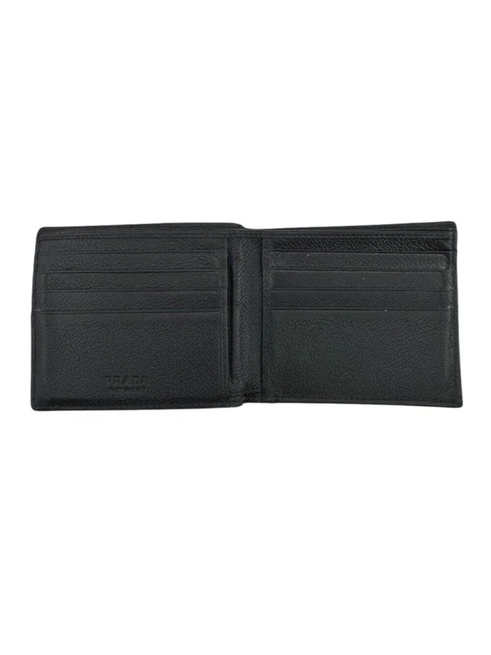 Prada Saffiano Leather Bifold Wallet Black